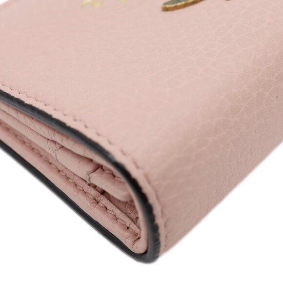 Gucci Cellarius Blind for Love Animalier Leather Card Case Pink 460185 - Picture 9 of 14